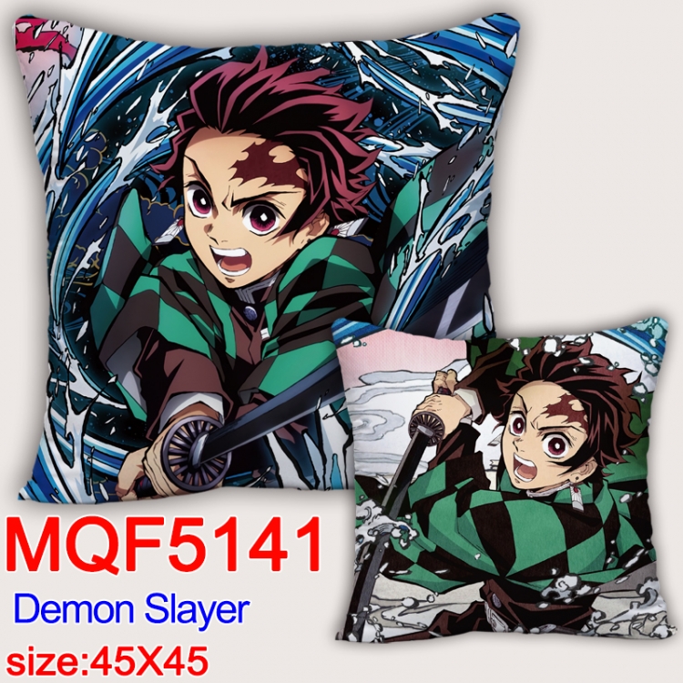 Demon Slayer Kimets Square double-sided full-color pillow cushion 45X45CM NO FILLING MQF 5141