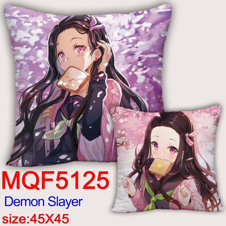Demon Slayer Kimets Square double-sided full-color pillow cushion 45X45CM NO FILLING MQF 5125