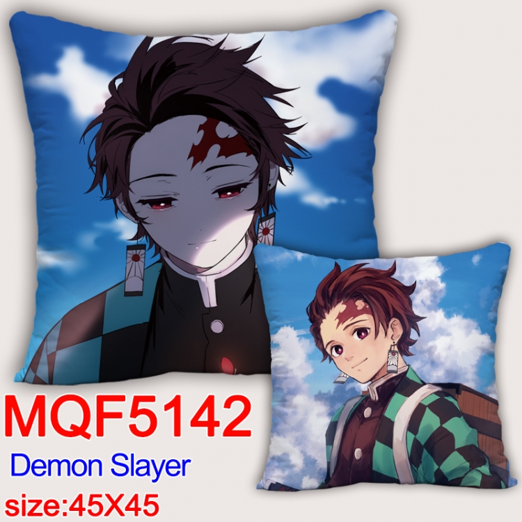 Demon Slayer Kimets Square double-sided full-color pillow cushion 45X45CM NO FILLING MQF 5142