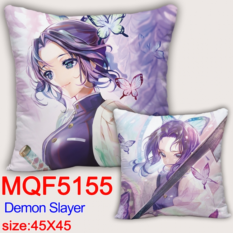 Demon Slayer Kimets Square double-sided full-color pillow cushion 45X45CM NO FILLING MQF 5155