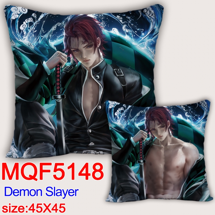 Demon Slayer Kimets Square double-sided full-color pillow cushion 45X45CM NO FILLING MQF 5148