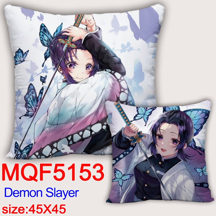 Demon Slayer Kimets Square double-sided full-color pillow cushion 45X45CM NO FILLING MQF 5153