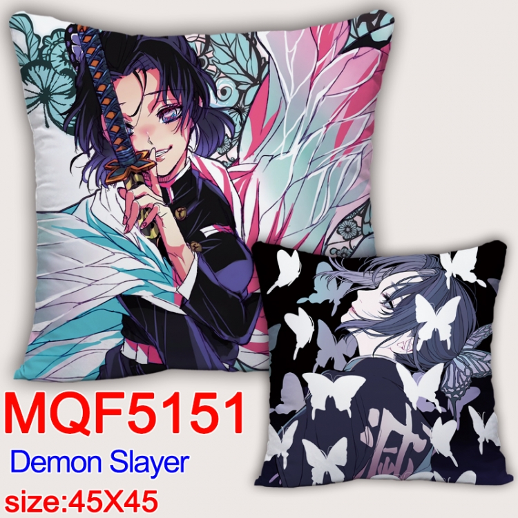 Demon Slayer Kimets Square double-sided full-color pillow cushion 45X45CM NO FILLING MQF 5151