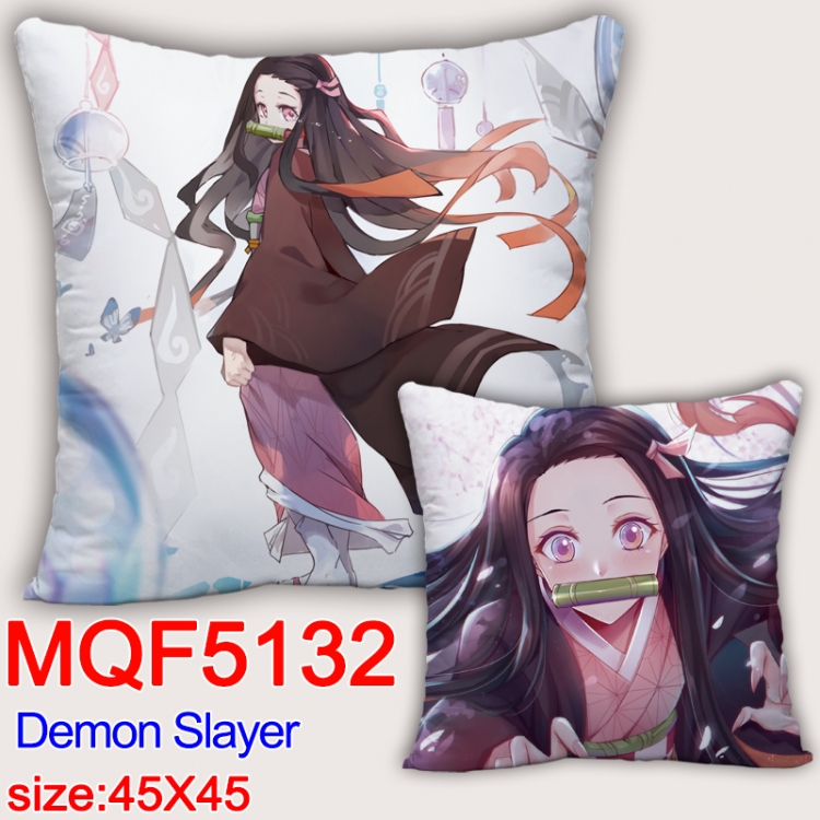 Demon Slayer Kimets Square double-sided full-color pillow cushion 45X45CM NO FILLING MQF 4132