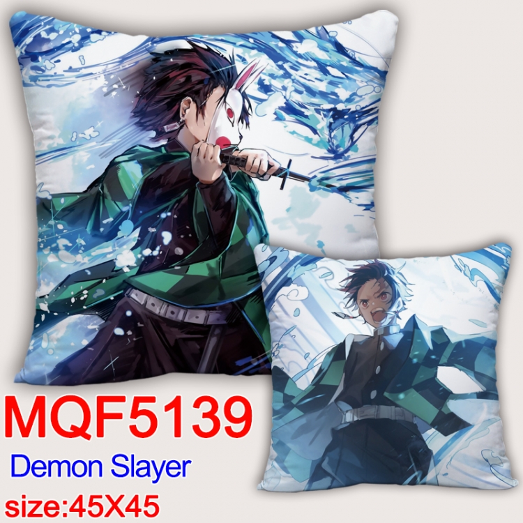 Demon Slayer Kimets Square double-sided full-color pillow cushion 45X45CM NO FILLING MQF 5139