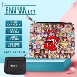 Ahegao PU storage bag card wal...