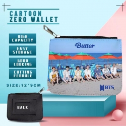 BTS PU storage bag card wallet...
