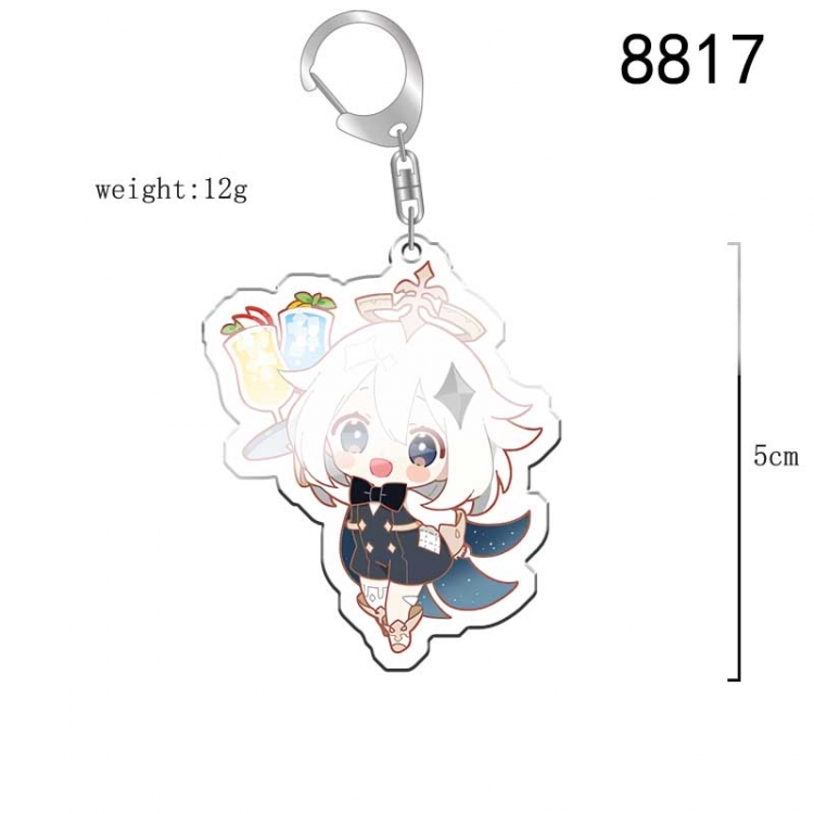 Genshin Impact Anime acrylic Key Chain price for 5 pcs  8817