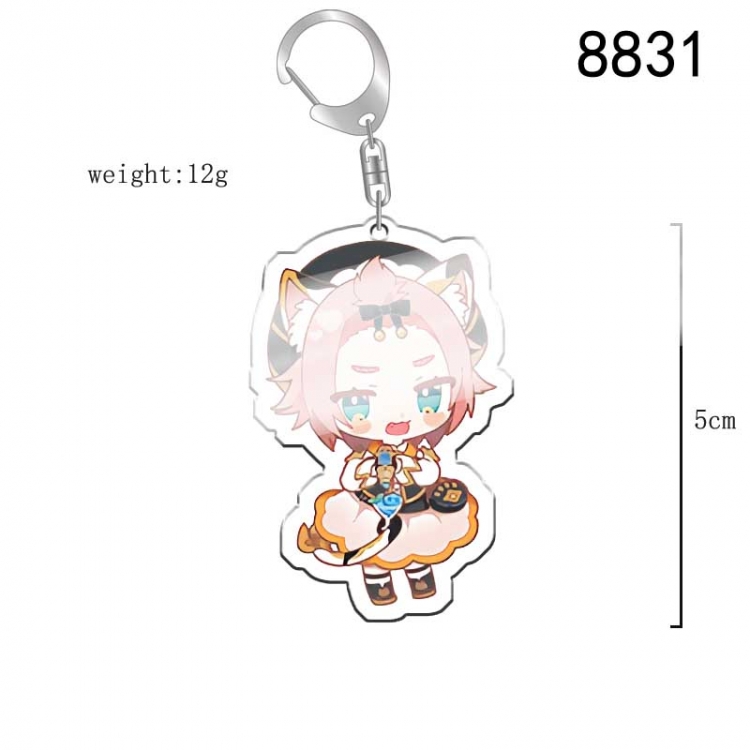 Genshin Impact Anime acrylic Key Chain price for 5 pcs  8831