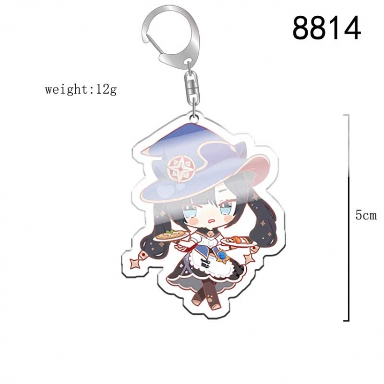 Genshin Impact Anime acrylic Key Chain price for 5 pcs  8814