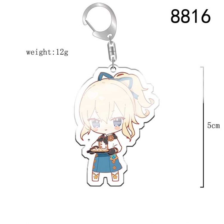 Genshin Impact Anime acrylic Key Chain price for 5 pcs  8816