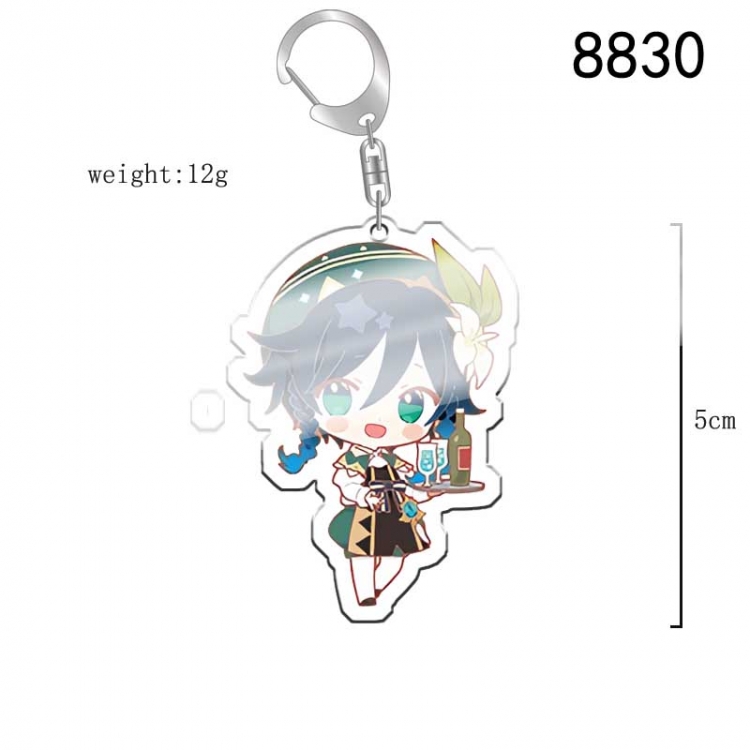 Genshin Impact Anime acrylic Key Chain price for 5 pcs  8830