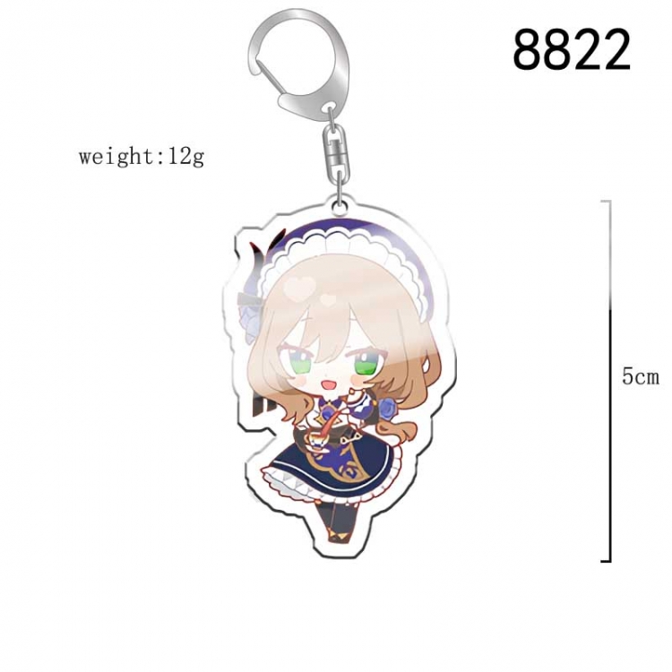 Genshin Impact Anime acrylic Key Chain price for 5 pcs  8822