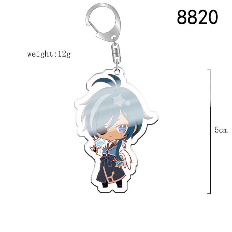 Genshin Impact Anime acrylic Key Chain price for 5 pcs  8820