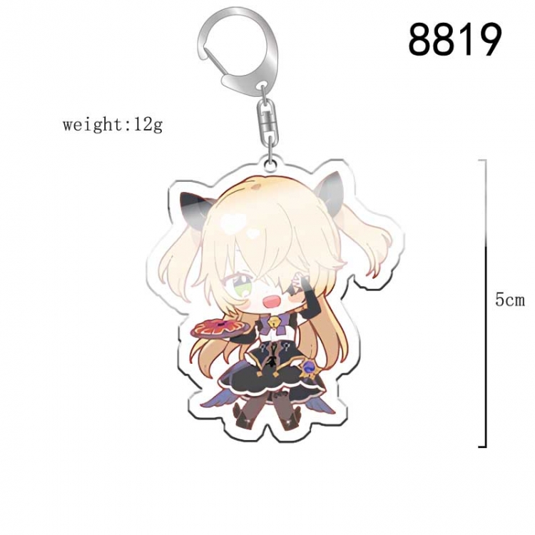 Genshin Impact Anime acrylic Key Chain price for 5 pcs 8819