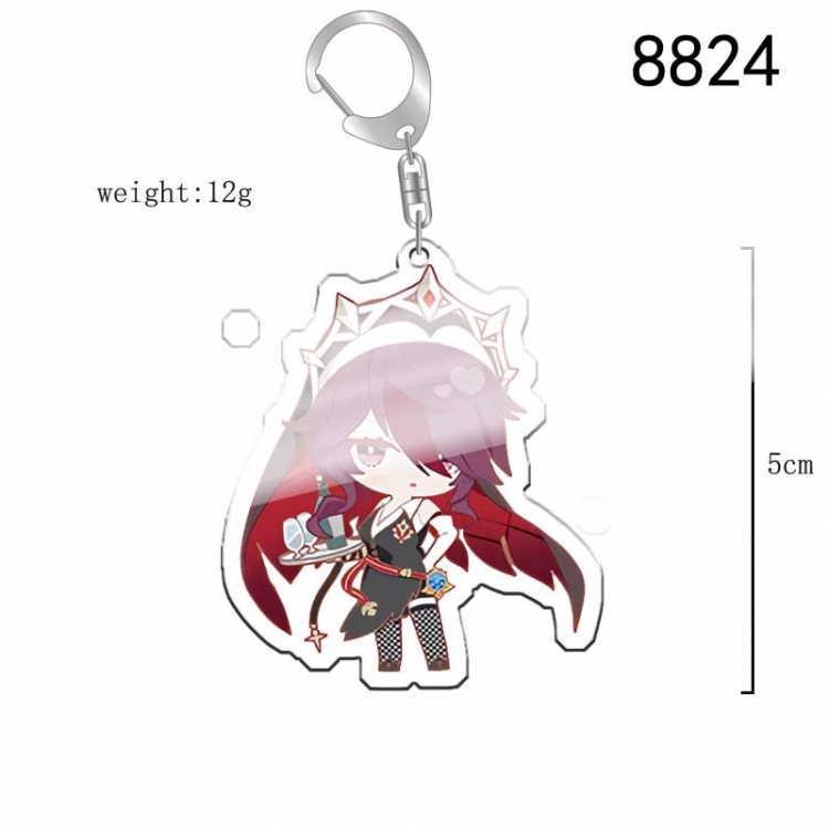 Genshin Impact Anime acrylic Key Chain price for 5 pcs  8824