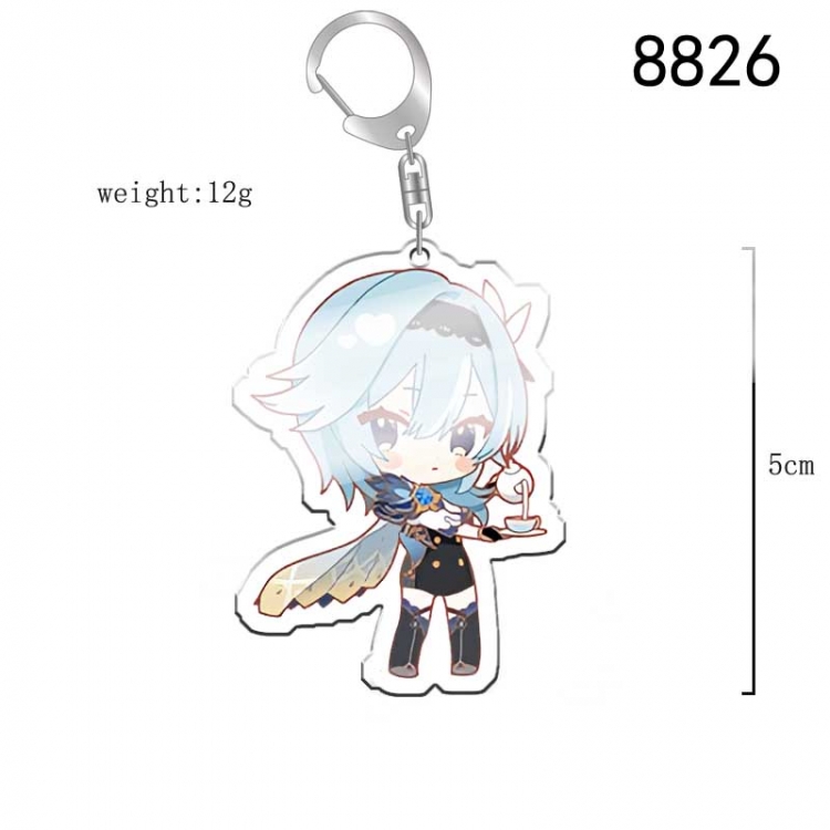 Genshin Impact Anime acrylic Key Chain price for 5 pcs  8826