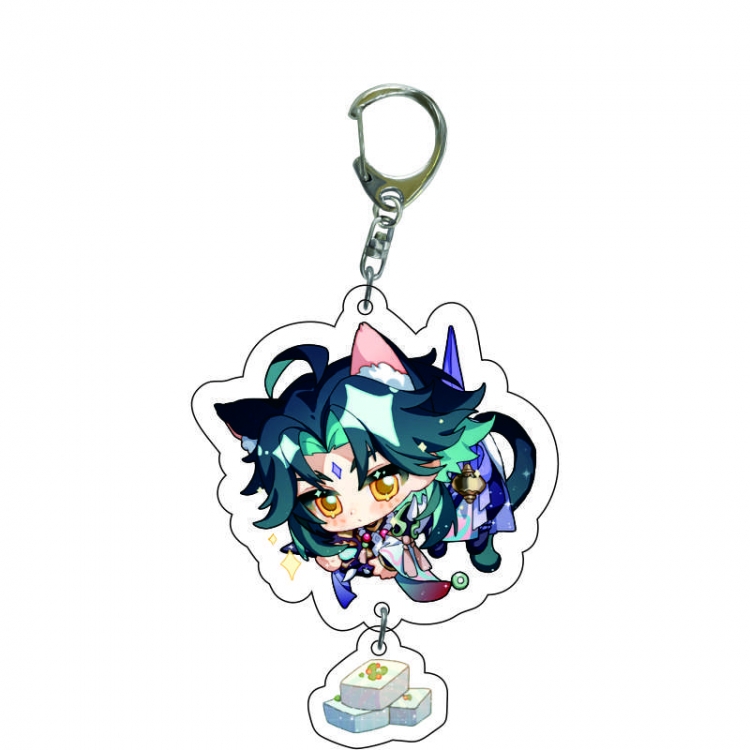 Genshin Impact Anime acrylic Key Chain price for 5 pcs C139