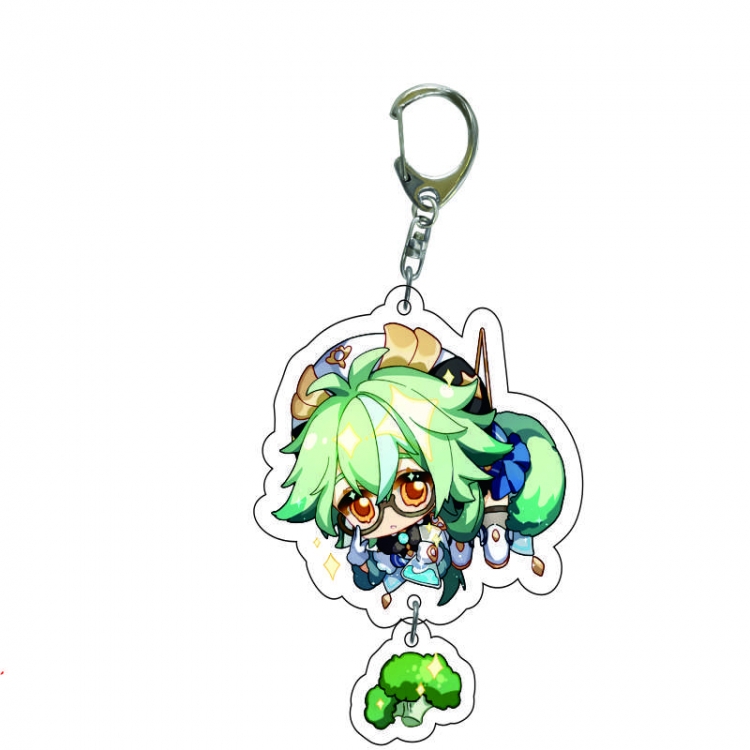 Genshin Impact Anime acrylic Key Chain price for 5 pcs C150