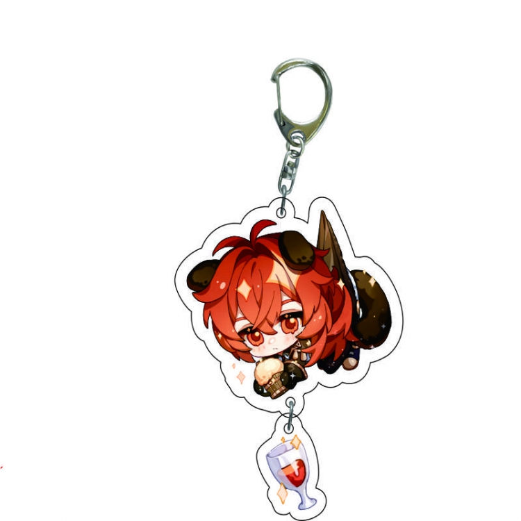 Genshin Impact Anime acrylic Key Chain price for 5 pcs  C155