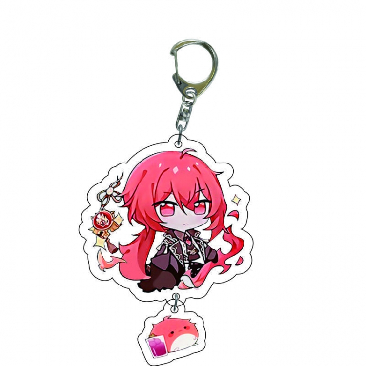 Genshin Impact Anime acrylic Key Chain price for 5 pcs  C161