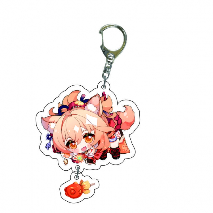 Genshin Impact Anime acrylic Key Chain price for 5 pcs  C178