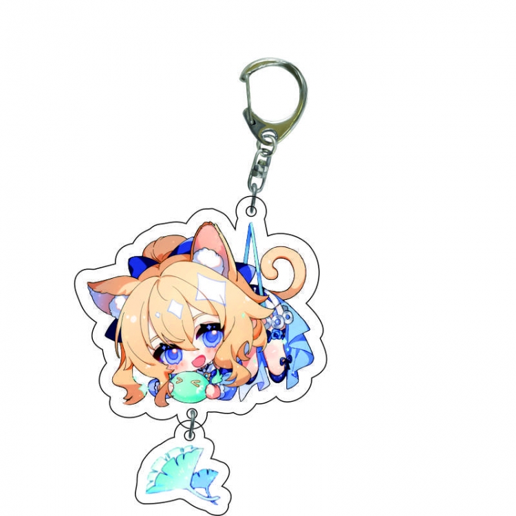 Genshin Impact Anime acrylic Key Chain price for 5 pcs  C173