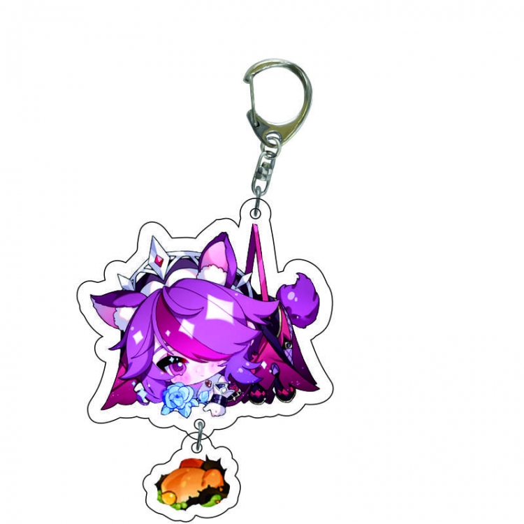 Genshin Impact Anime acrylic Key Chain price for 5 pcs C172