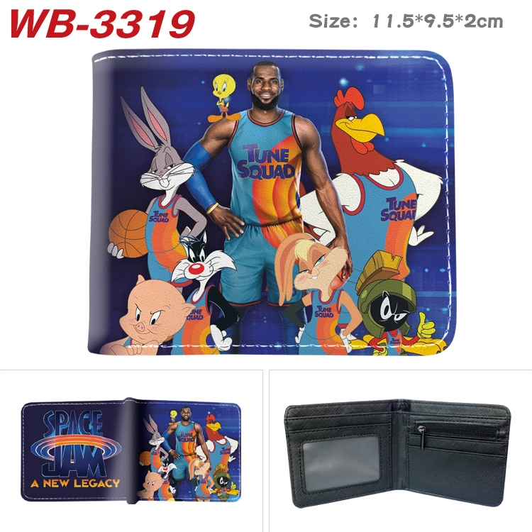 Air slam dunk  Anime color book two-fold leather wallet 11.5X9.5X2CM   WB-3319A