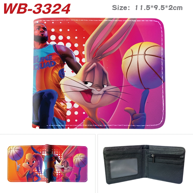 Air slam dunk  Anime color book two-fold leather wallet 11.5X9.5X2CM  WB-3324A