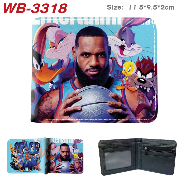 Air slam dunk  Anime color book two-fold leather wallet 11.5X9.5X2CM WB-3318A