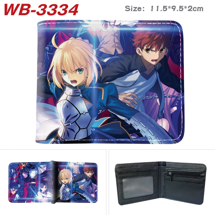 FGO  color book two-fold leather wallet 11.5X9.5X2CM  WB-3334A