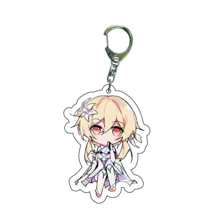 Genshin Impact Anime acrylic Key Chain price for 5 pcs 7604