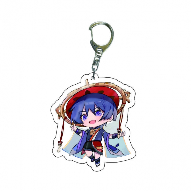 Genshin Impact Anime acrylic Key Chain price for 5 pcs 7609