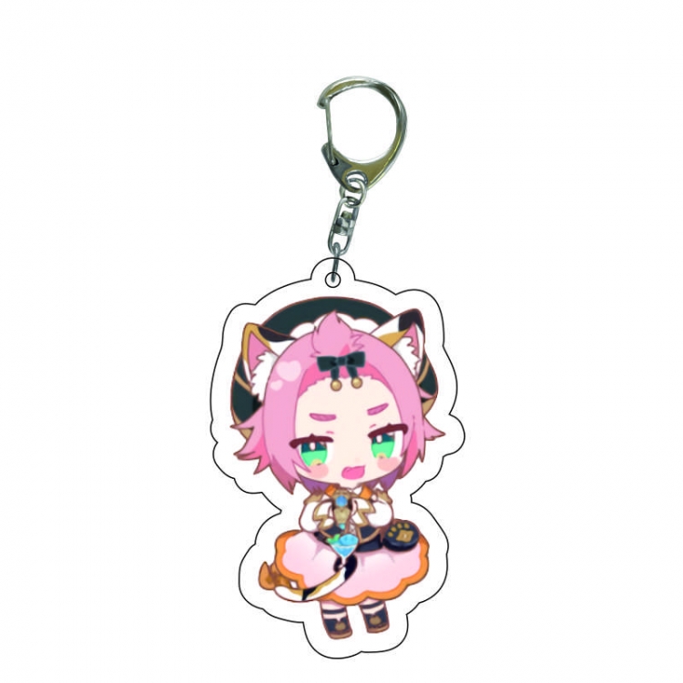 Genshin Impact Anime acrylic Key Chain price for 5 pcs 7635