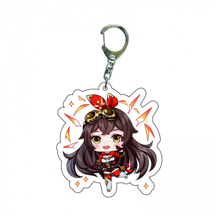 Genshin Impact Anime acrylic Key Chain price for 5 pcs  7733