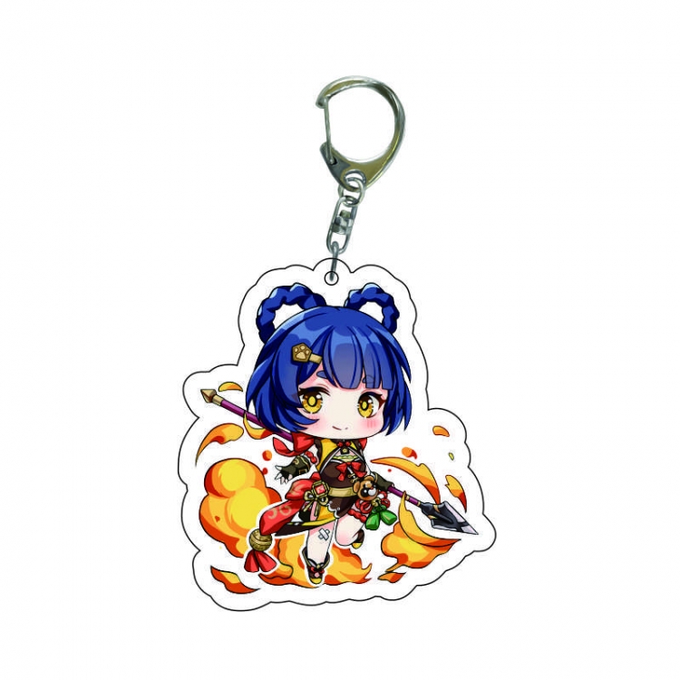 Genshin Impact Anime acrylic Key Chain price for 5 pcs  7749