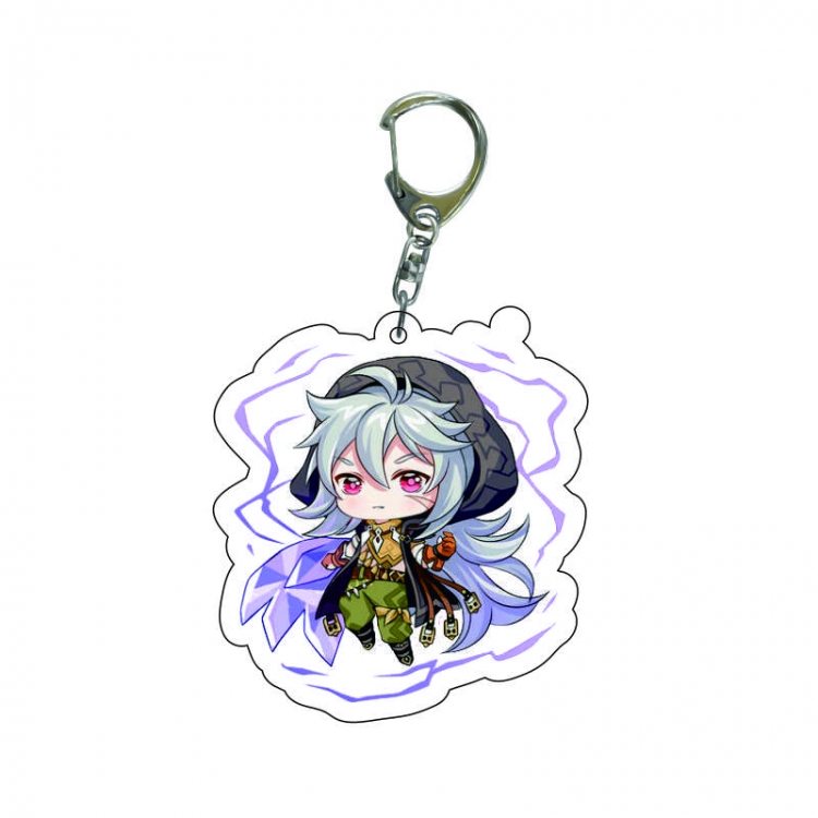 Genshin Impact Anime acrylic Key Chain price for 5 pcs  7744