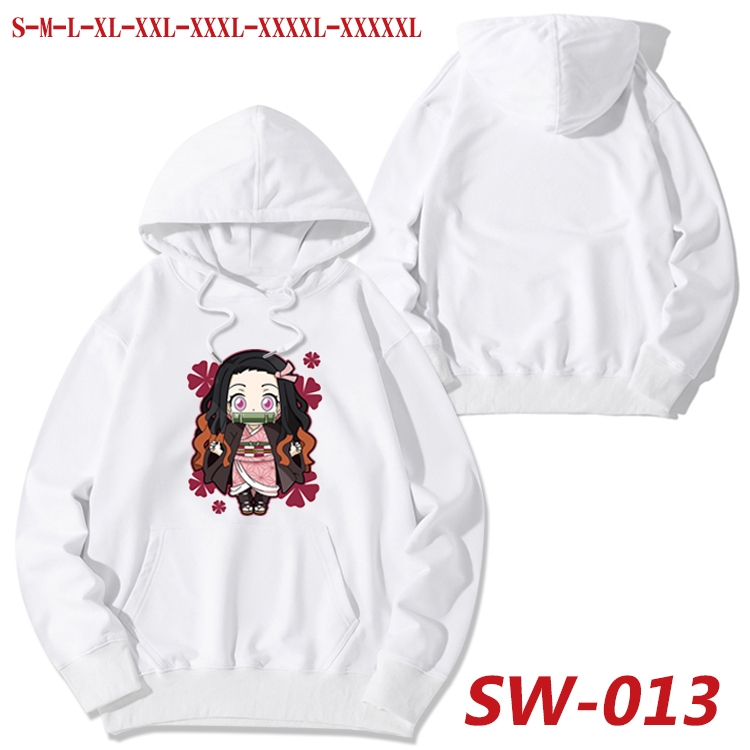 Demon Slayer Kimets Autumn cotton hooded sweatshirt thin pullover sweater from S to 5XL SW-013