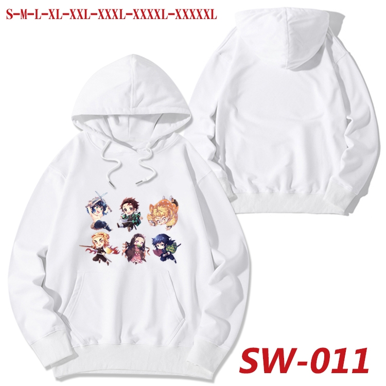 Demon Slayer Kimets Autumn cotton hooded sweatshirt thin pullover sweater from S to 5XL SW-011