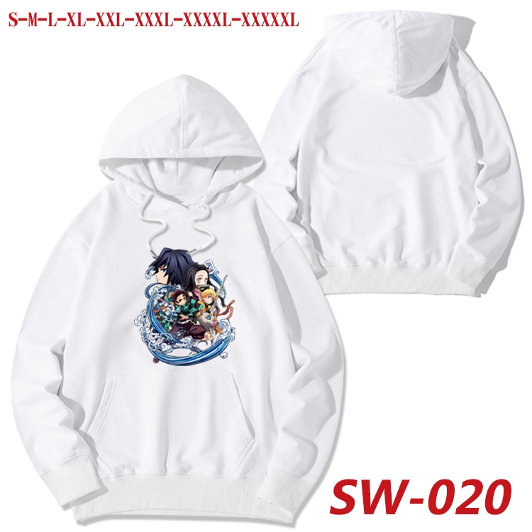 Demon Slayer Kimets Autumn cotton hooded sweatshirt thin pullover sweater from S to 5XL SW-020