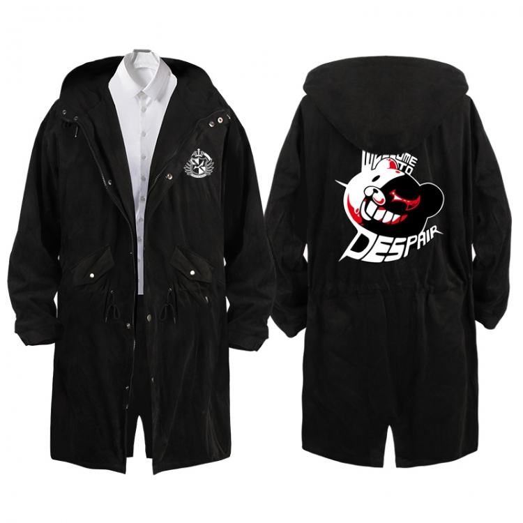  Dangan-Ronpa Anime Peripheral Hooded Long Windbreaker Jacket from S to 3XL