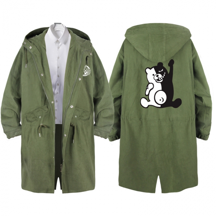  Dangan-Ronpa Anime Peripheral Hooded Long Windbreaker Jacket from S to 3XL