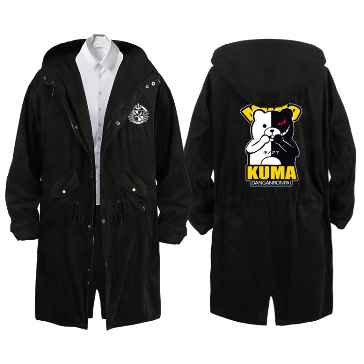  Dangan-Ronpa Anime Peripheral Hooded Long Windbreaker Jacket from S to 3XL