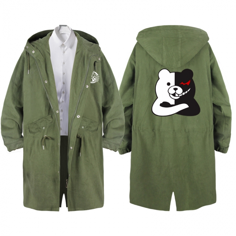  Dangan-Ronpa Anime Peripheral Hooded Long Windbreaker Jacket from S to 3XL