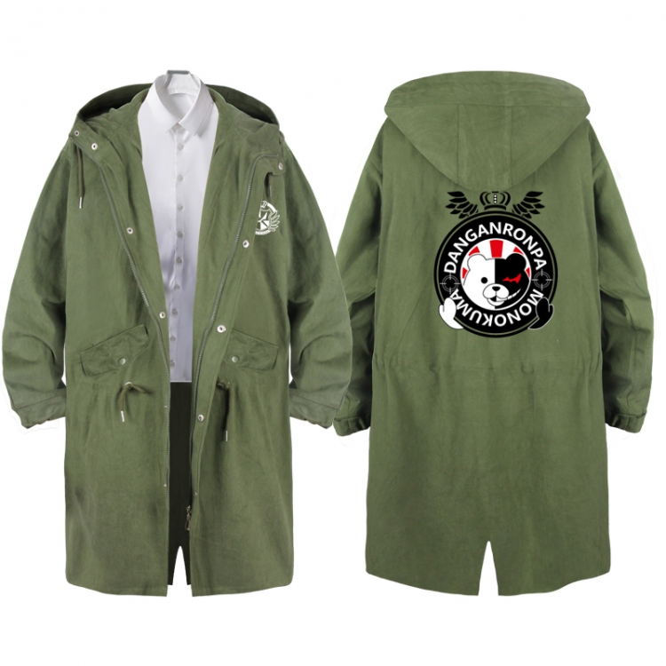  Dangan-Ronpa Anime Peripheral Hooded Long Windbreaker Jacket from S to 3XL