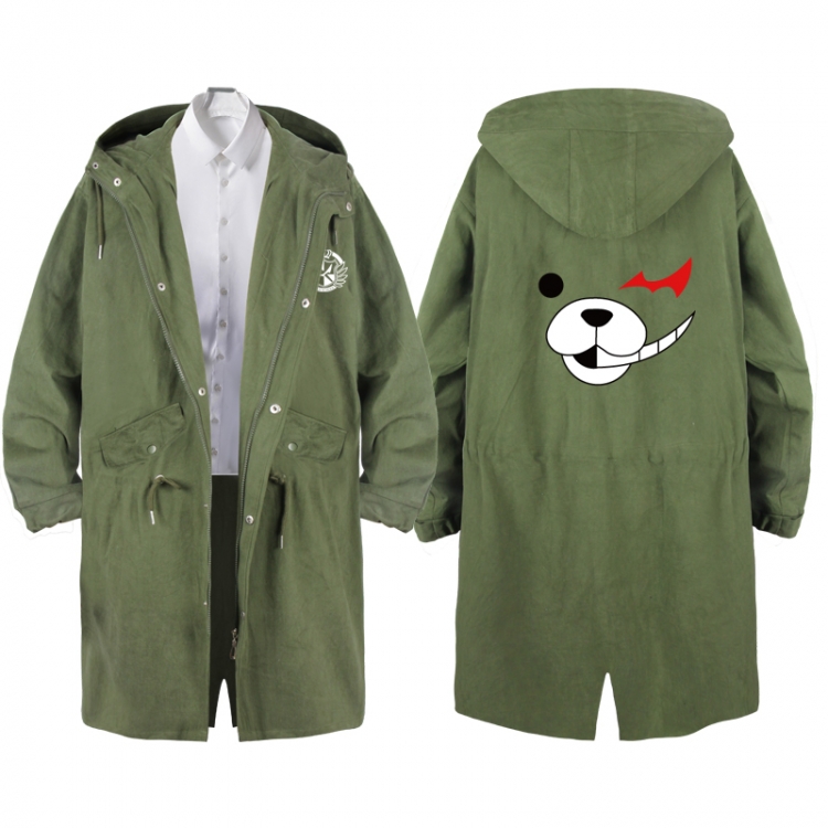  Dangan-Ronpa Anime Peripheral Hooded Long Windbreaker Jacket from S to 3XL