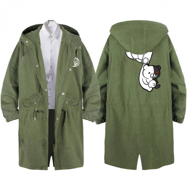  Dangan-Ronpa Anime Peripheral Hooded Long Windbreaker Jacket from S to 3XL