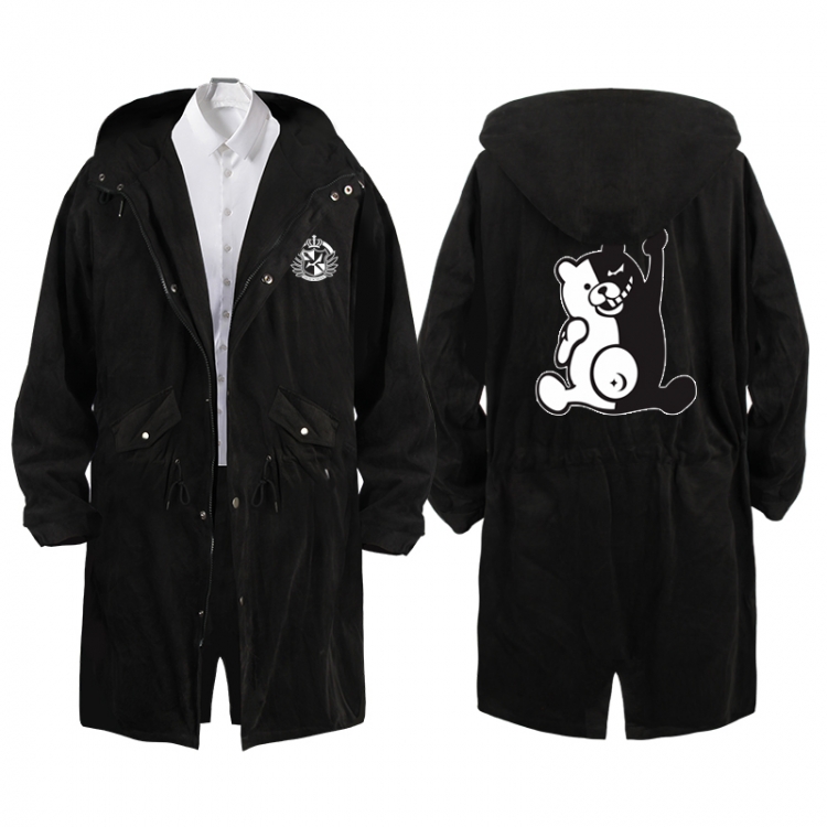  Dangan-Ronpa Anime Peripheral Hooded Long Windbreaker Jacket from S to 3XL