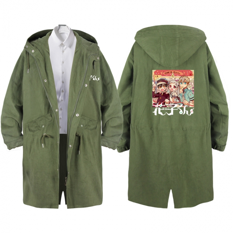 Toilet-bound Hanako-kun  Anime Peripheral Hooded Long Windbreaker Jacket from S to 3XL